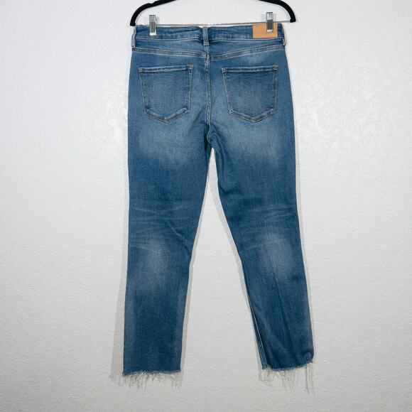 Dear John‎ Blue Blaire Raw Hem Straight Leg Jeans Size 28 - Picture 4 of 8